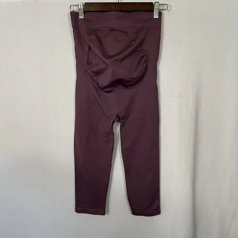 Bundle of 2 Blanqi Maternity Everyday Belly Support Cropped Leggings Size M - Picture 2 of 13